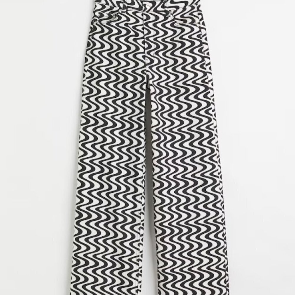H&M Wide Leg Twill Pants